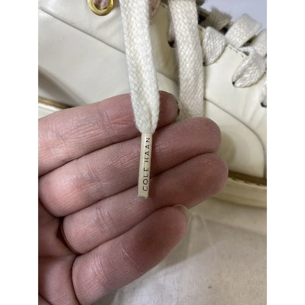 Cole Haan Women’s GrandPrø Topspin Sneakers Size 8.5 B White Leather